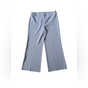 St. John Women 14 Dress Pants Wide Leg Light Purple Gray Pockets Flat Front